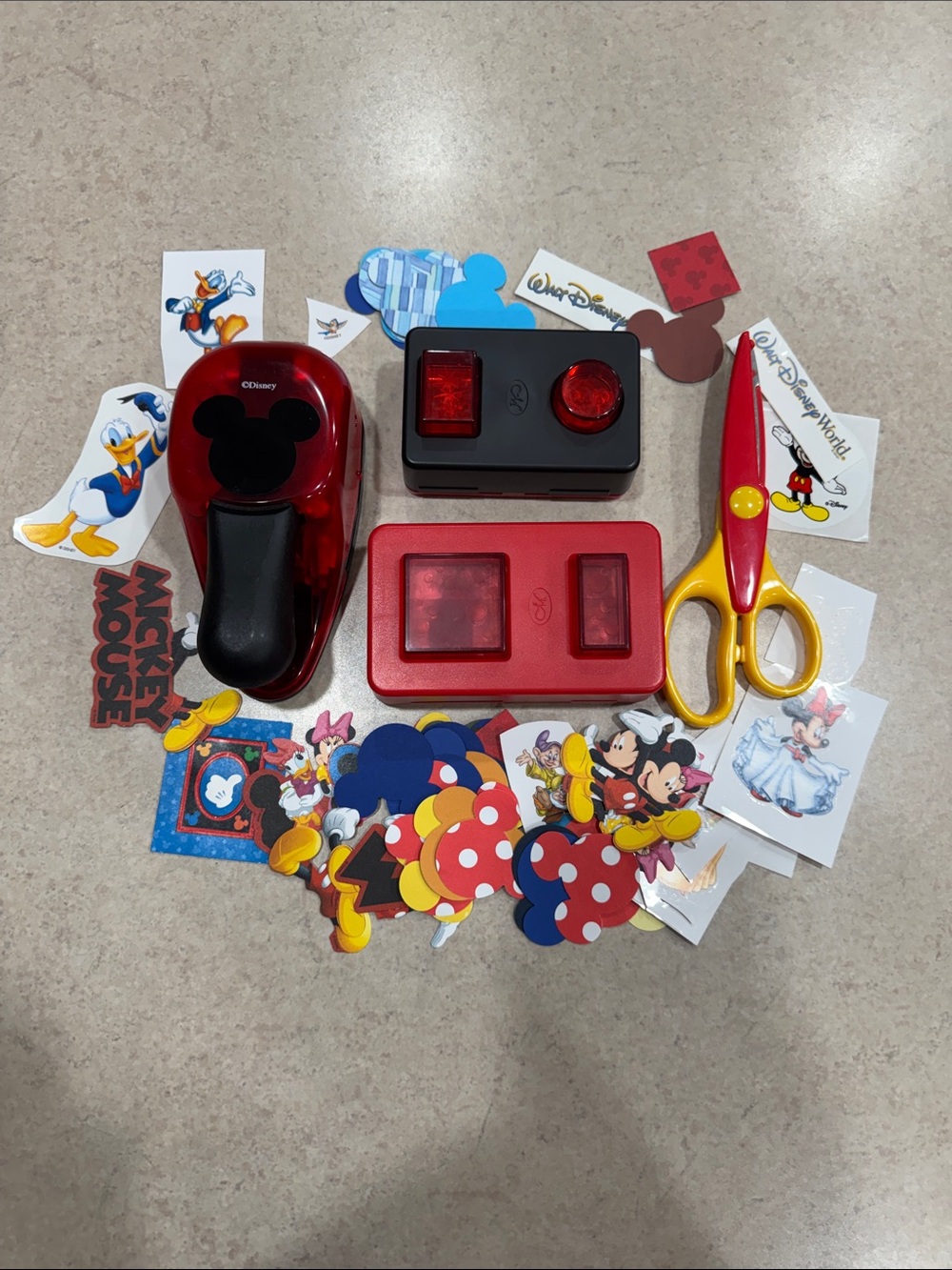 Disney Scrapbooking Punches and Scissors
